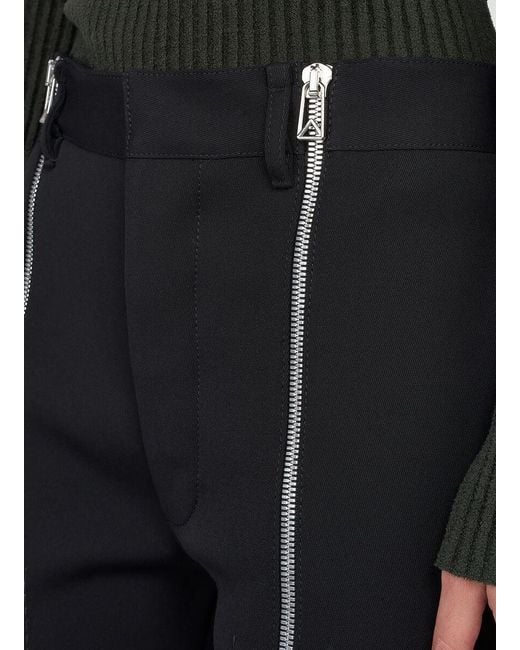 Bottega Veneta Black Bonded Stretch Cavalry Slim Trousers