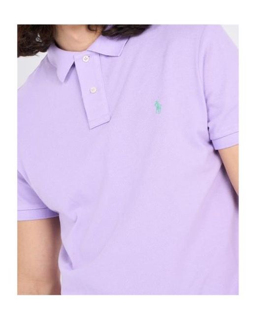 Polo Ralph Lauren Purple Polo Pony-Embroidered Polo Shirt for men