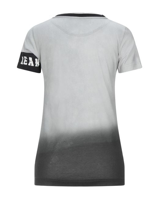 Dolce & Gabbana Gray Colorful Printed Short-Sleeve T-Shirt