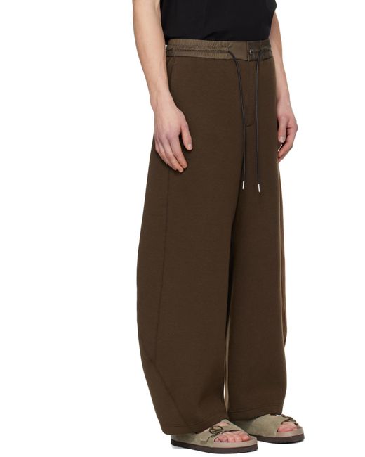 Sacai Brown Drawstring Trousers for men
