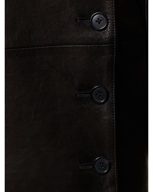 Khaite Black Lapel Long-Sleeved Coat