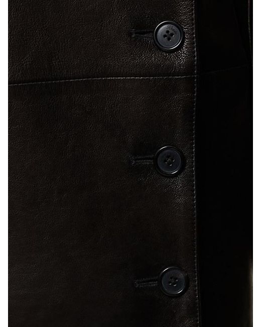Khaite Black Lapel Long-Sleeved Coat