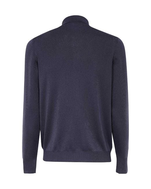 Tom Ford Blue Long-Sleeved Knitted Shirt for men