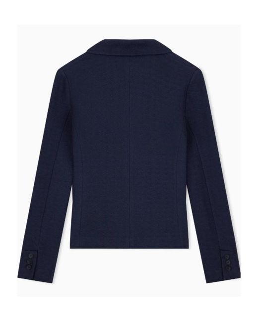 Emporio Armani Blue Long-Sleeve Blazer