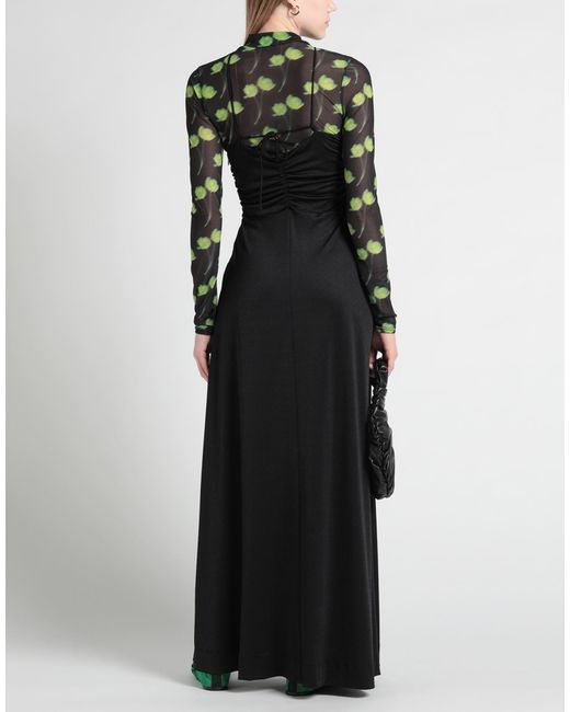 Ganni Black Stretchy Fabric Dress