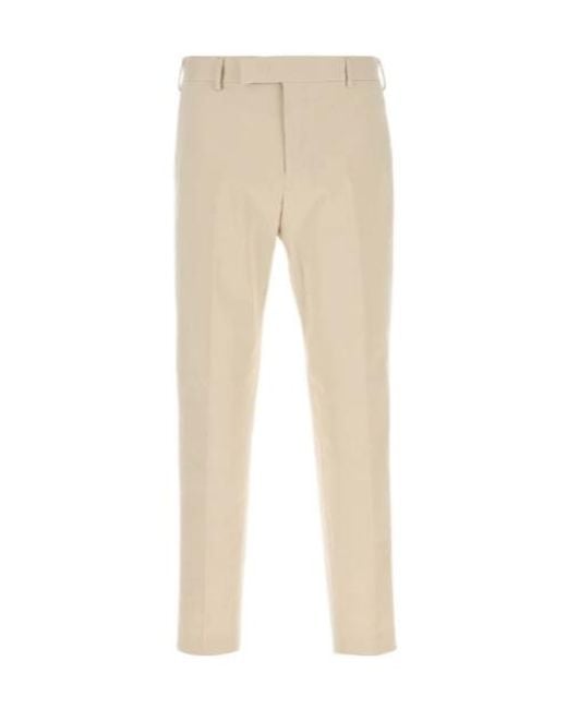 Pt Pantaloni Natural Pt Torino Rebel Flat-Front Pants for men