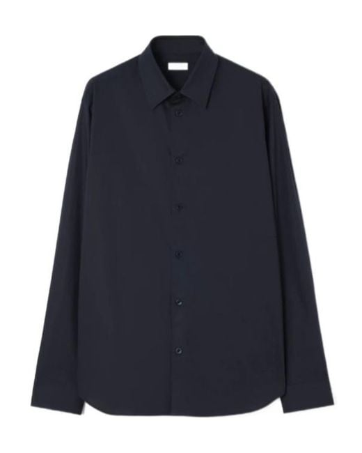 Burberry Blue Slim Fit Cotton Shirt for men