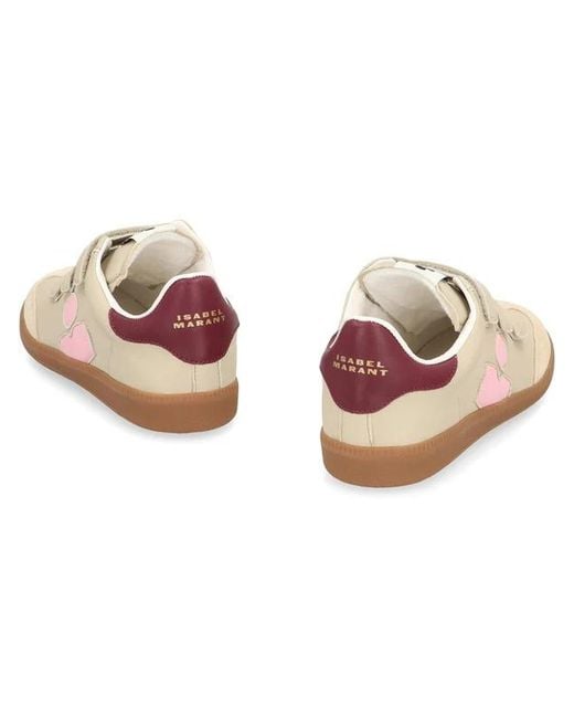 Isabel Marant Pink Touch-Strapped Sneakers