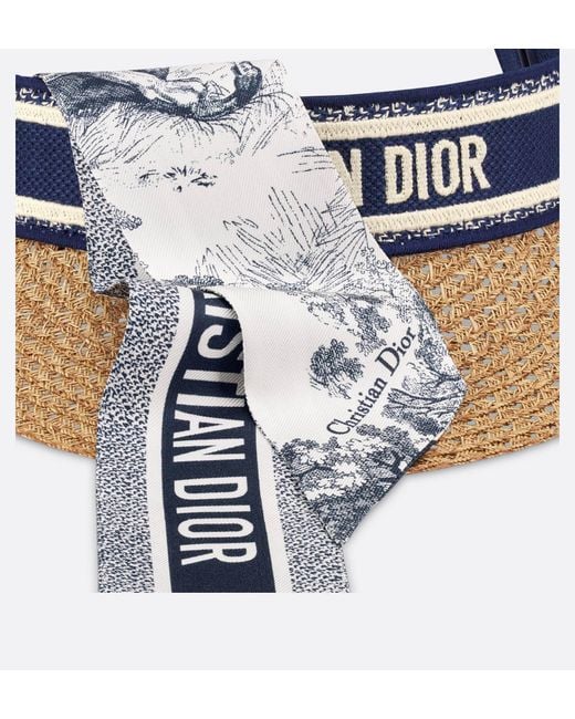 Dior White D-Ocean Visor With Mitzah