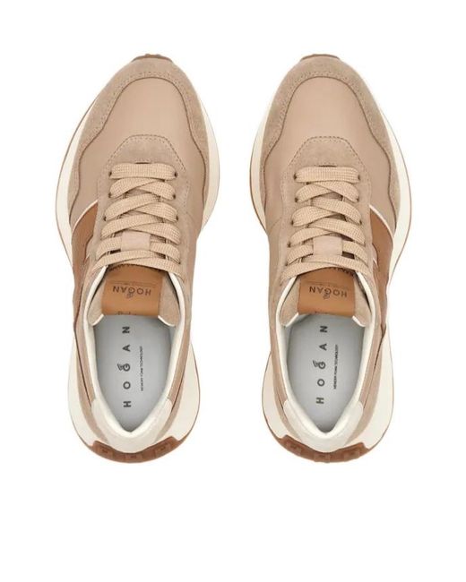 Hogan Natural H641 Lace-Up Sneakers