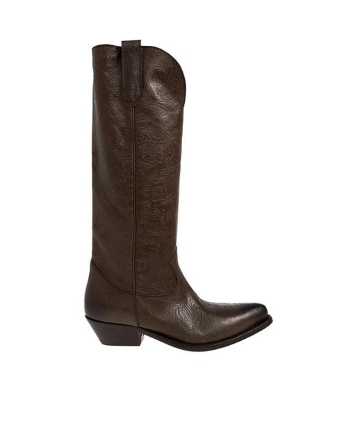 Golden Goose Deluxe Brand Brown Wish Star Boots