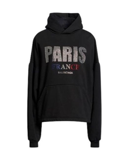Balenciaga Black Hooded Track Jackets
