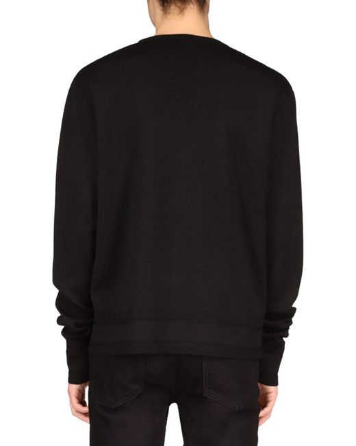 Givenchy Black Stud Logo Detailed Sweatshirt for men