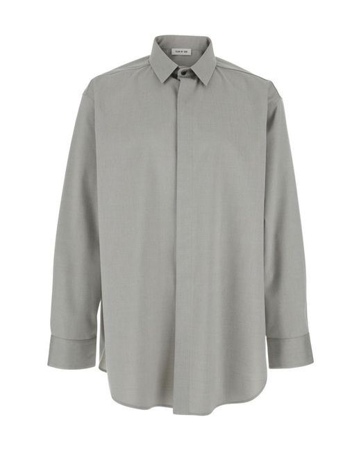 Fear Of God Gray Long Sleeve Shirt for men