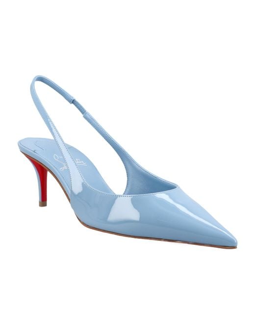 Christian Louboutin Blue Miss Z Slingback Pumps