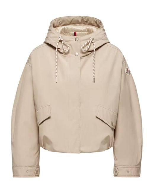 Moncler Natural Eucalyptus Hooded Short Jacket