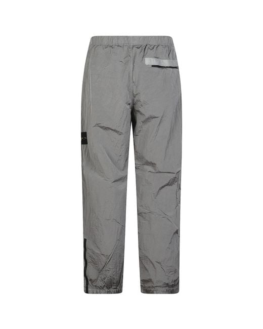 Stone Island Gray Casual Pants With Elastic Waist for men