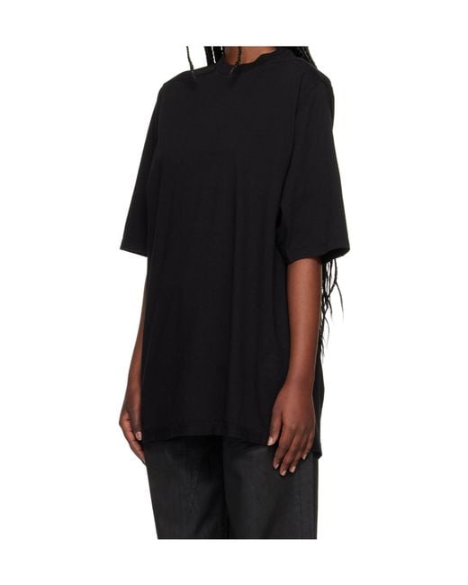 Rick Owens Black Jumbo Short-Sleeve T-Shirt