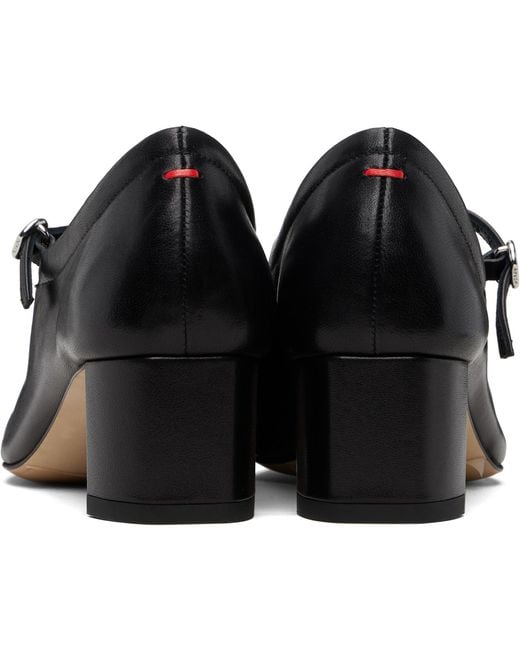Aeyde Black Lina Mary Jane High Heels