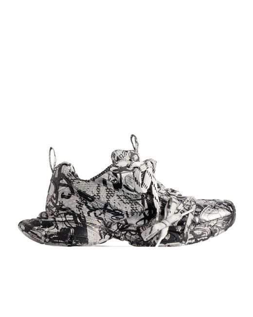 Balenciaga White 3Xl Lace-Up Sneaker for men