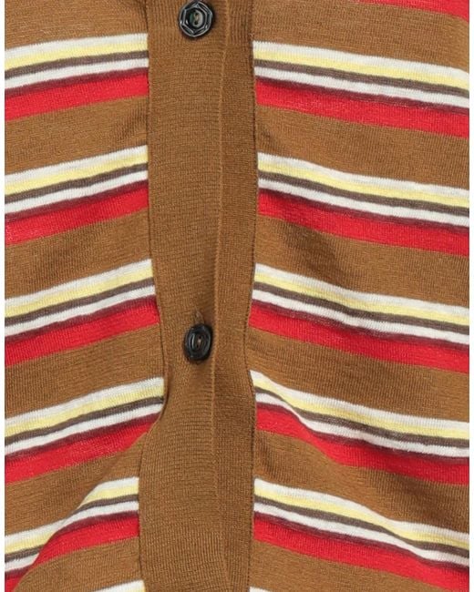 Marni Orange Striped Strapless Top