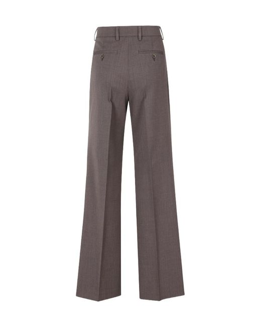 Seventy Gray Casual Trousers With Belt Loops