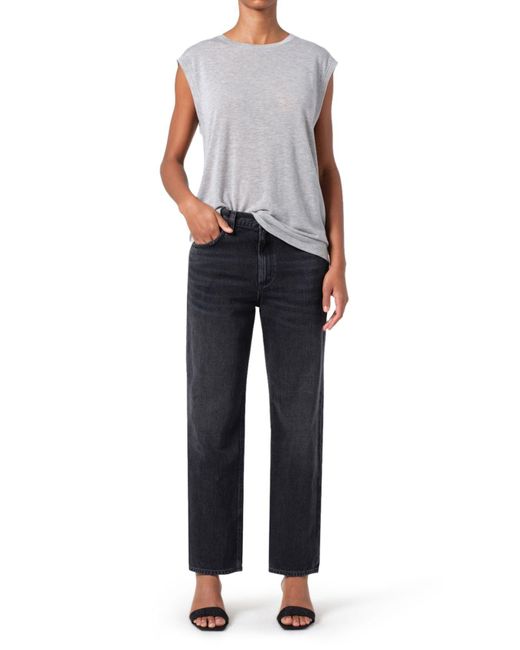 Agolde Blue Jeans With Belt Loops