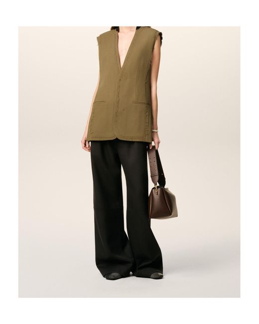 AMI Green Wool Gilet