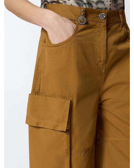 Pinko Brown Cargo Bermuda Shorts