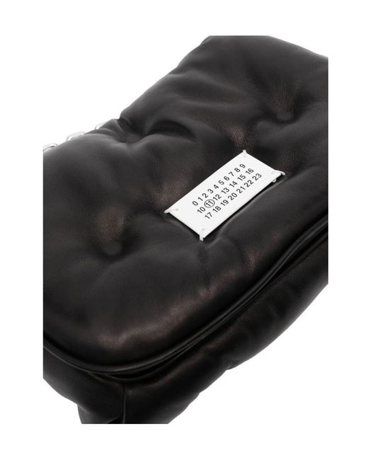 Maison Margiela Black Glam Slam Quilted Messenger Bag for men