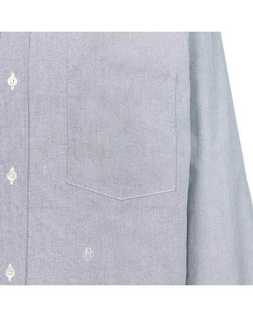Nanamica Blue Long-Sleeved Shirt for men