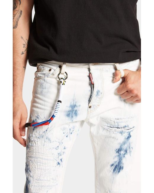 DSquared² Blue Coconut Creek Wash Cool Guy Jeans for men