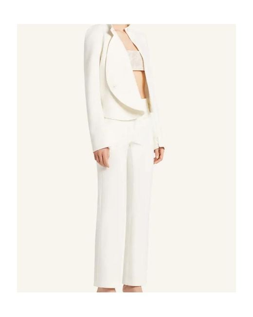 Courreges White Heritage Tailored Trousers
