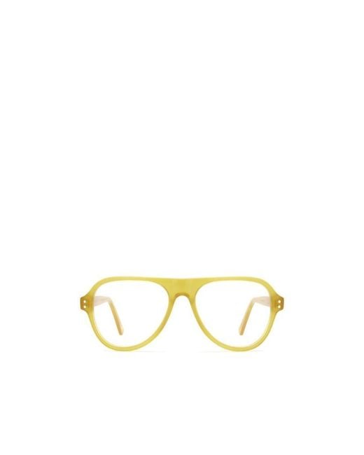 Marni Metallic Eyewear Aviator Frame Glasses for men