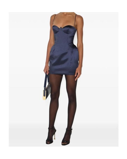 Elisabetta Franchi Blue Mini Dress