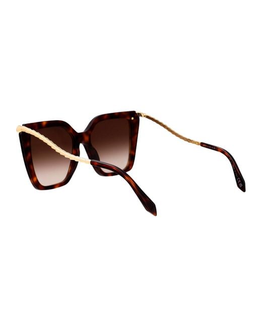 BVLGARI Brown Bulgari Serpenti Butterfly Frame Sunglasses