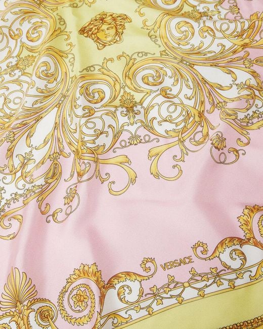 Versace Natural All Over Baroque Printed Scarf