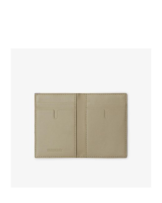 Burberry Green Check Folding Card Case for men