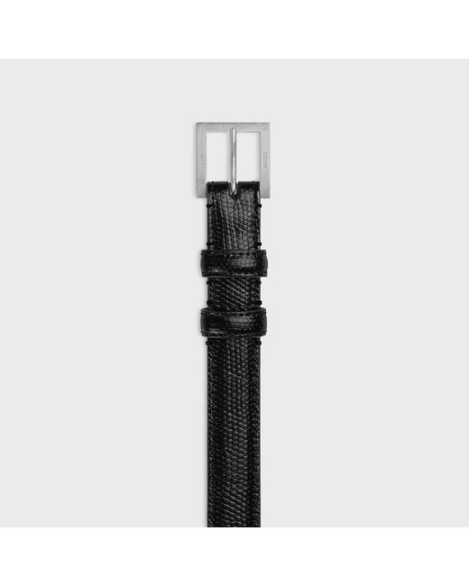 Céline White Logo Belt for men