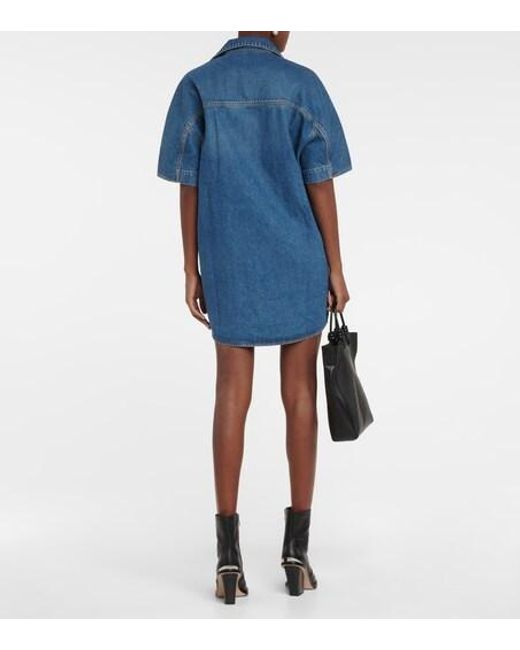 Petar Petrov Blue Amos Denim Minidress