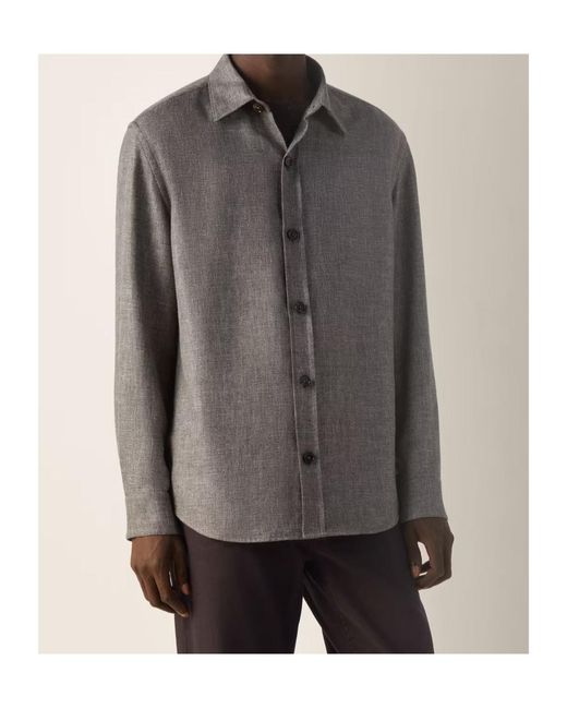 Zegna Blue Buttoned Overshirt for men