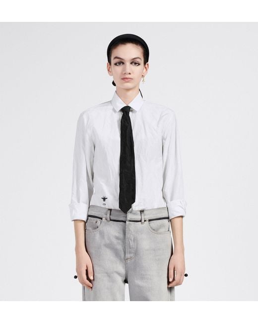 Dior Multicolor Christian Wrinkle Detailed Tie