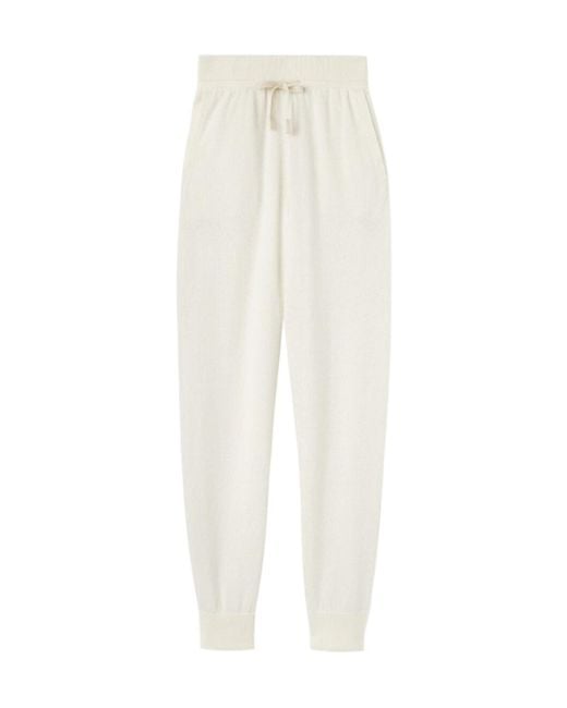 Loro Piana Natural Drawcord Cashmere Sweatpants
