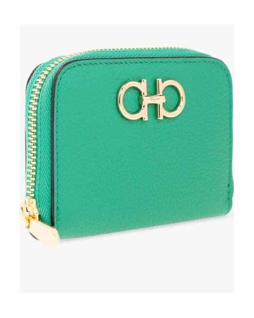 Ferragamo Green Logo Wallet