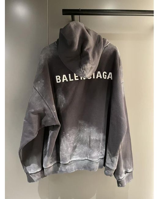 Balenciaga Black Back Medium Fit Hoodie for men