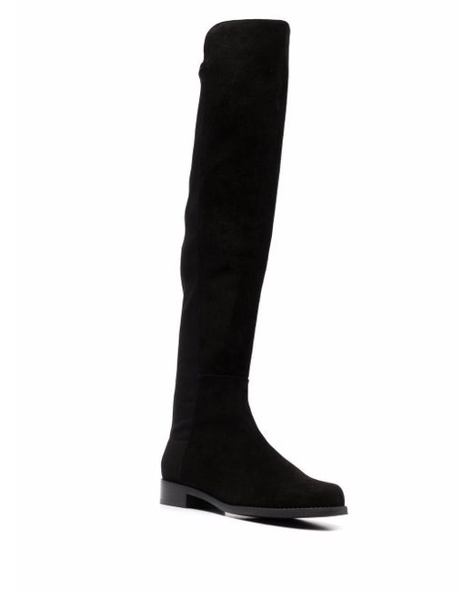 Stuart Weitzman Black Knee-Length Boots