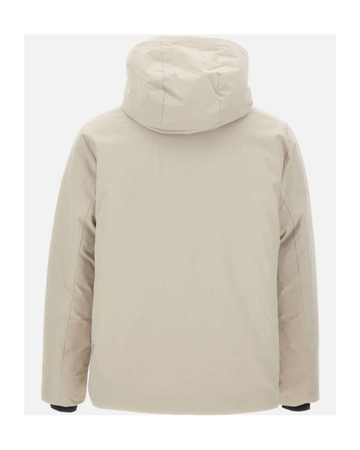 Save The Duck Natural Logo-Patch Padded Jacket for men