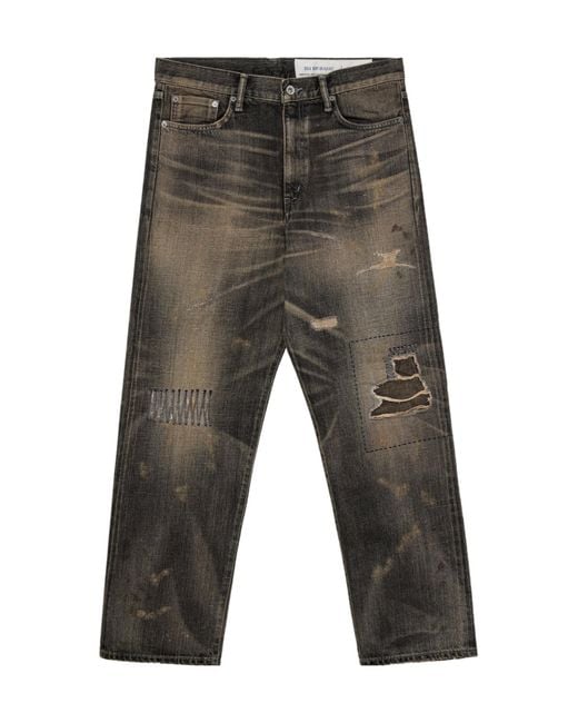 Neighborhood Gray Distressed Jeans for men
