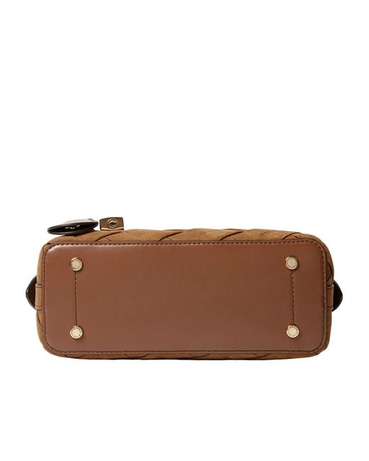 Stella McCartney Brown Ryder Woven Crossbody Bag