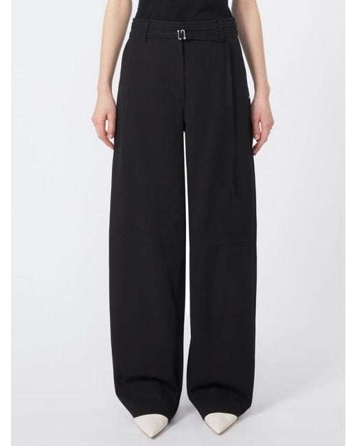 Sportmax Black Sospiro Tapered Pants